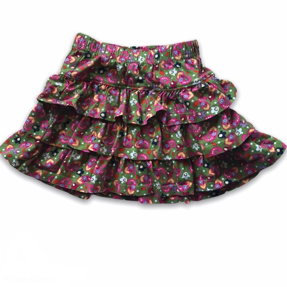 Hanna Andersson Size 100 (4) Paisley Tiered Skirt